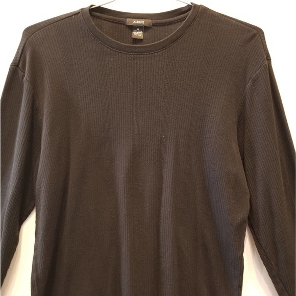 Alfani Black Cotton Crewneck Sweater Size M - Picture 4 of 10